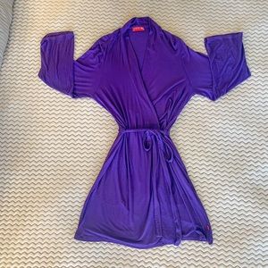 Purple Wrap Dress w Pockets Size Small